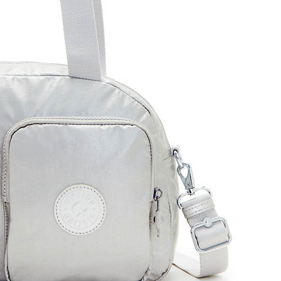 Kipling Cool Defea Metallic Skulderveske Sølv | NO 1818MQ